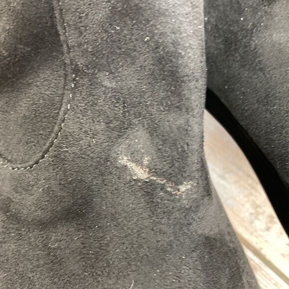 KENNETH COLE REACTION Black Wind-Y Over-The-Knee Boots - Picture 6 of 7